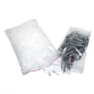 Distanziatori con chiodi conici - 500 pezzi bianchi